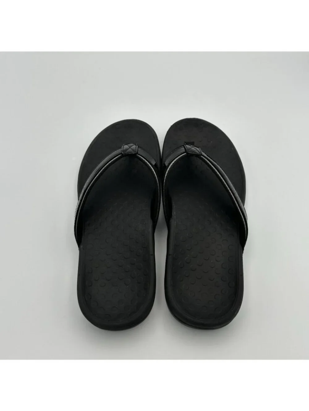 Vionic Tide II Toe Post Sandals Women's Size 8 US Black Flip Flop Slip On - Picture 5 of 13